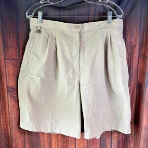Liz Golf‎ Khaki Shorts Women Size 14 Preppy Chic Activewear Casual